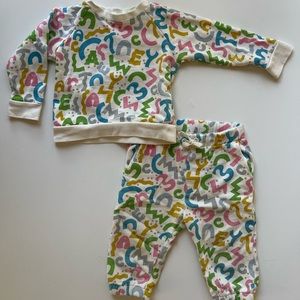 Stella McCartney Kids colorful sweatsuit - sweatpants & sweatshirt - 18 months